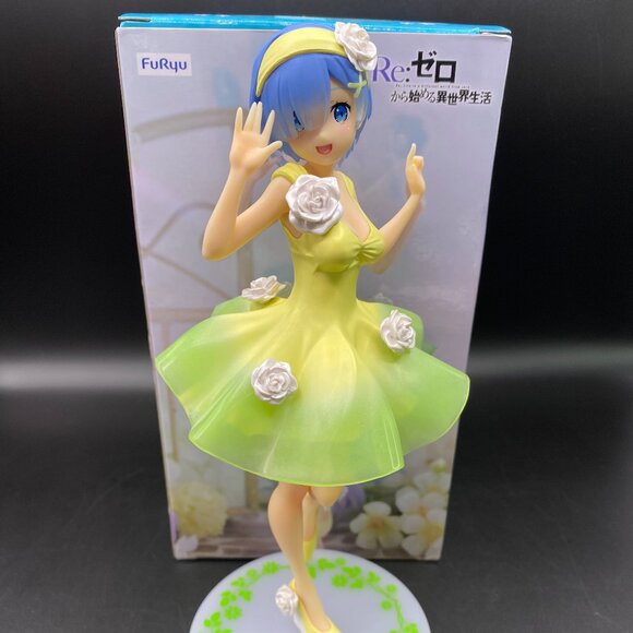 Re:Zero Rem & Ram Flower Dress Trio Try iT Figure FuRyu Set of 2 - Picture 9 of 16